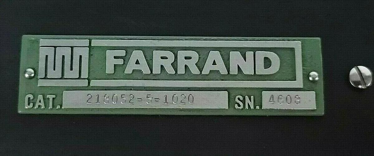 Used FARRAND 218052-5-1020 LINEAR SCALE 21805251020