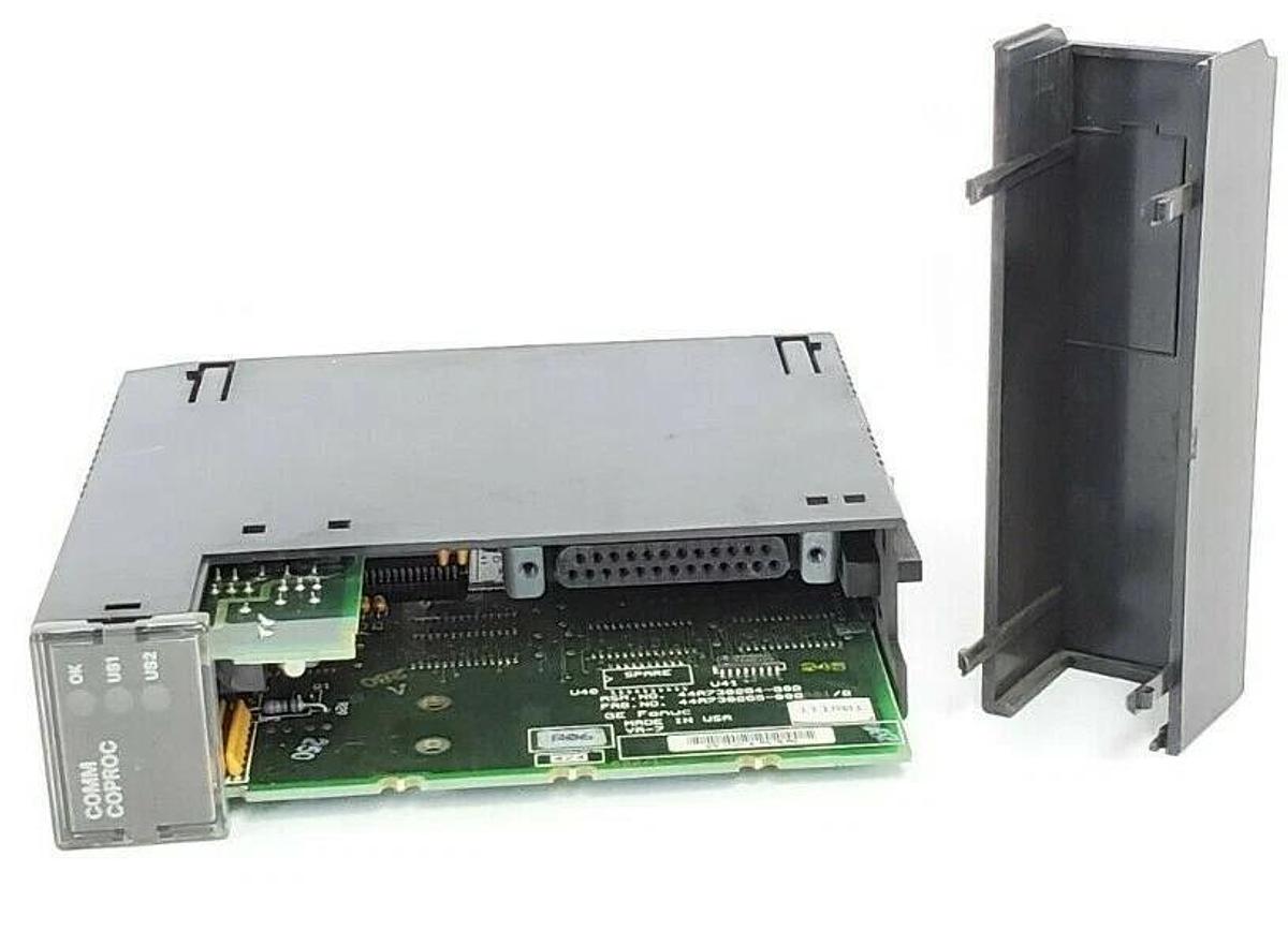Used GE FANUC IC693CMM311G COMMUNICATIONS CONTROL MODULE (DAMAGED COVER)