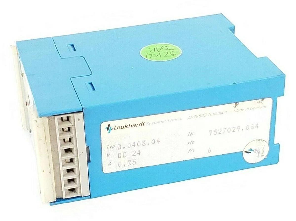 Used LEUKHARDT BK MICRO 4 8.0403.04 TIME DELAY RELAY 9527029.064