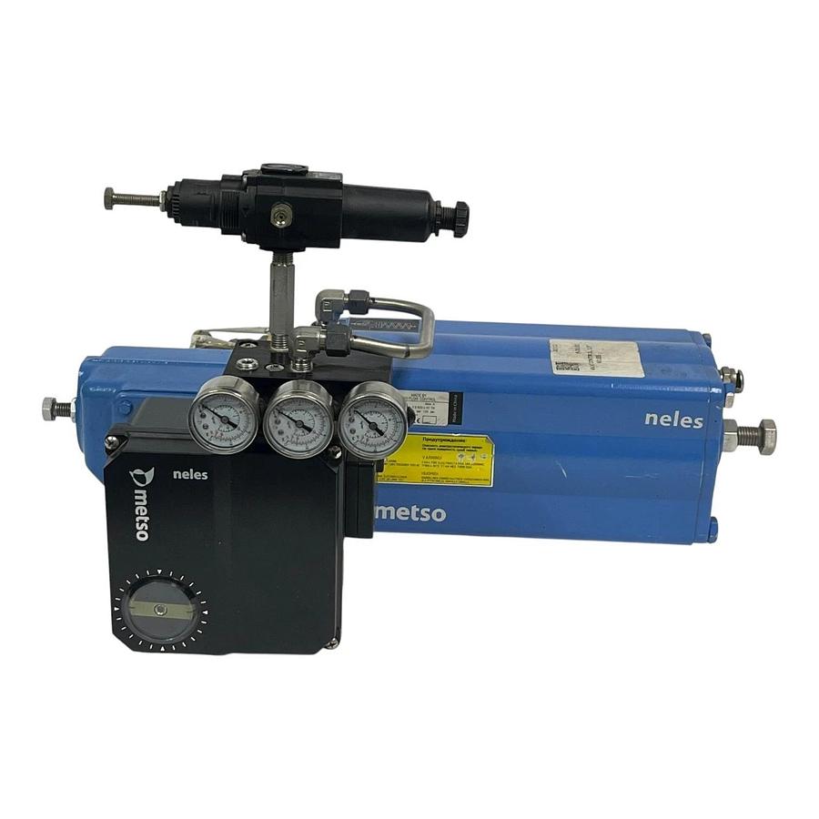 Valmet Neles Metso B1JAU8/35L Actuator w/ NE724/S1A-K Positioner & RAA040AS NSNP