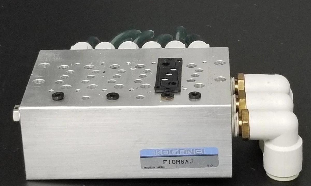 Used KOGANEI F10M6AJ MANIFOLD VALVE