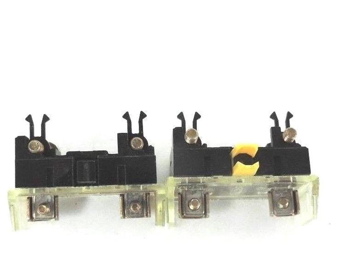 Used LOT OF 2 NEW ALLEN BRADLEY 800T-XD5 CONTACT BLOCK SER. D MINI BLOCK 1 N.O.