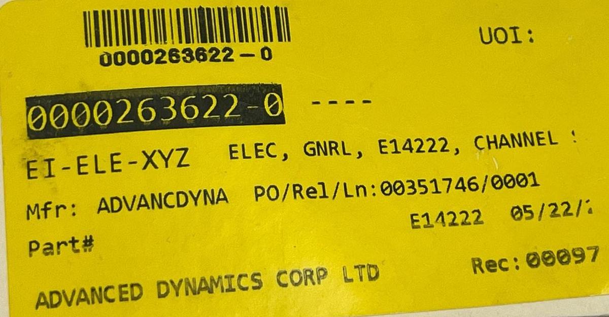 Used Tempco CSH00333 Channel Strip Heater 1200W 240V 19.5" Stainless Steel NSMP