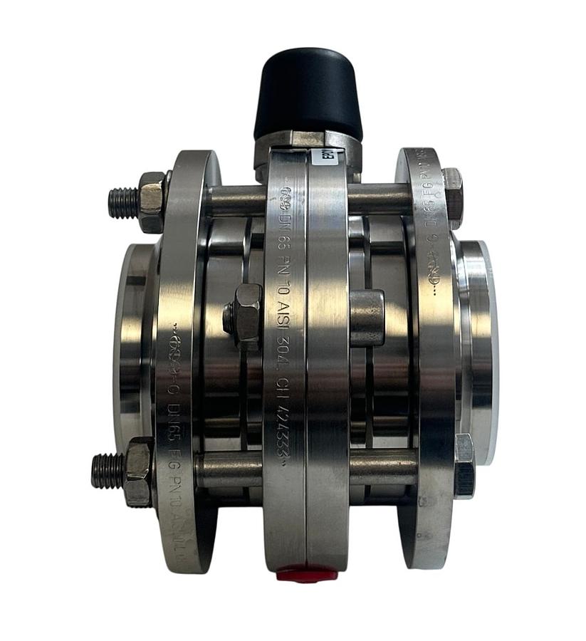 Used KIESELMANN 4310065130-021 / 4310065130021 FLANGED BUTTERFLY VALVE 2-1/2'' NSMP