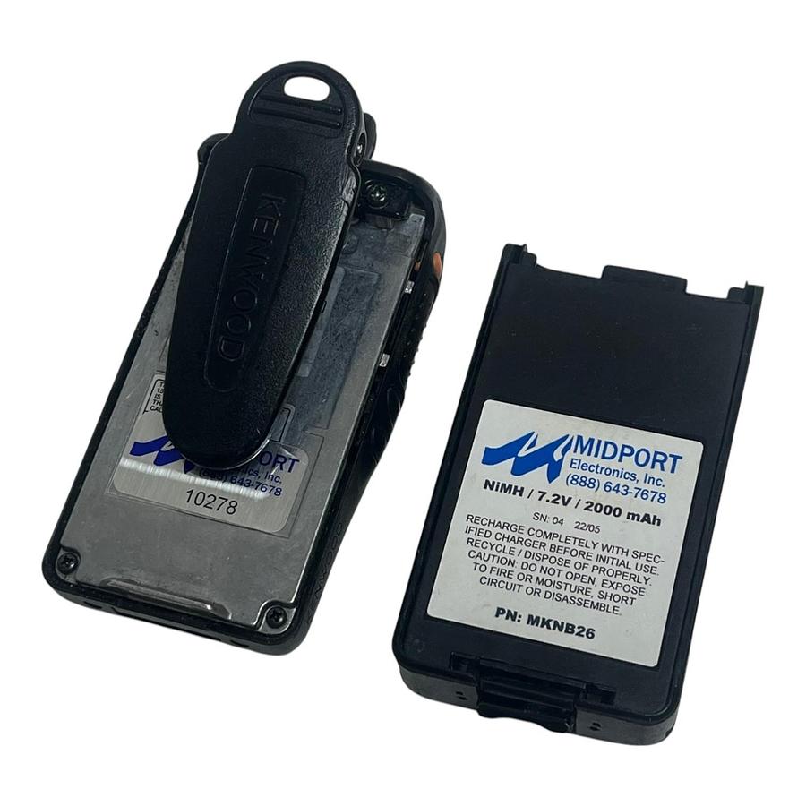 Used Kenwood TK-3360-K UHF Radio KSC-25 Rapid Charger KNB26 Battery Bundle