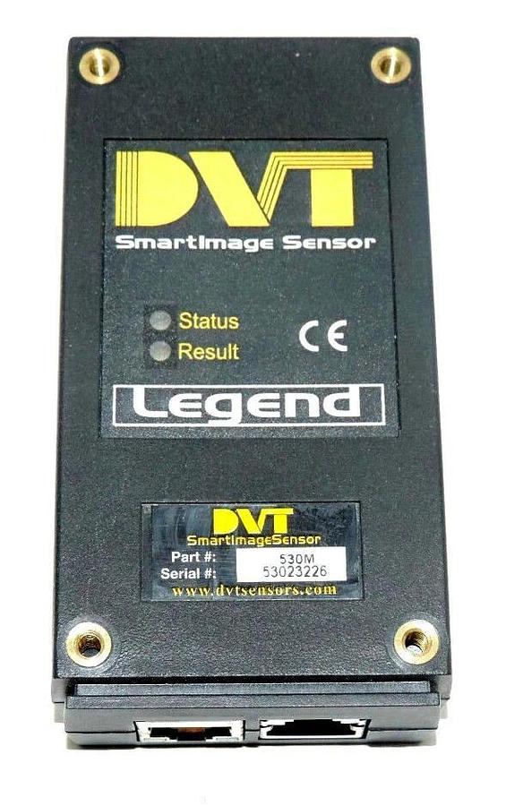 Used DVT 530 SMARTIMAGE SENSOR LEGEND PART # 530M W/CCTV 8mm F1.2 LENS