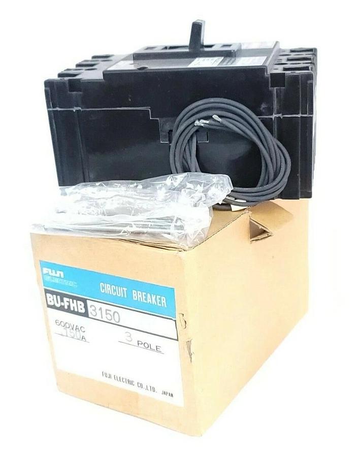 Used NIB FUJI ELECTRIC BU-FHB3150 CIRCUIT BREAKER BUFHB3150 600VAC 150A 3P