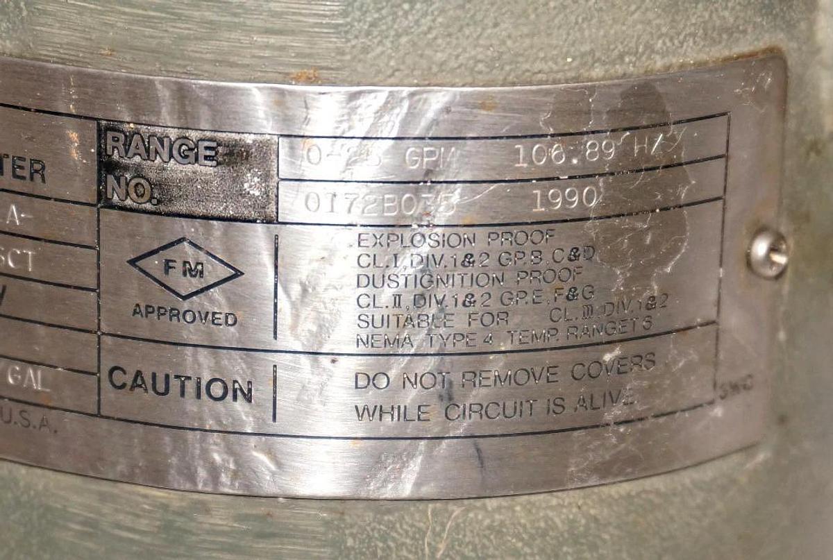 Used JOHNSON YOKOGAWA YF102-ALSB1A-S3S3-C/FMF/SCT VORTEX FLOWMETER DC24V 4-20MADC