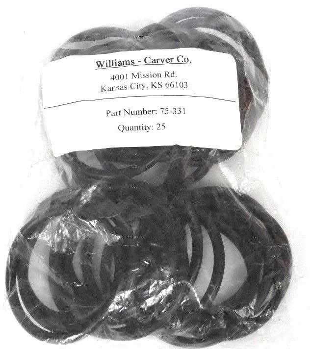LOT OF 25 NEW WILLIAMS-CARVER 75-331 SEALS 75331