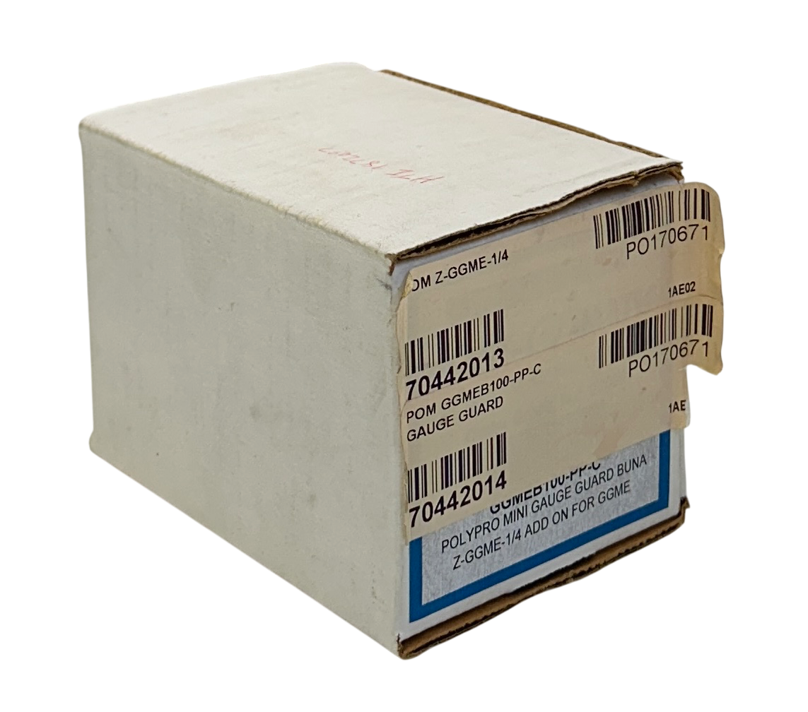 Used PLAST-O-MATIC GGMEB100-PP-C / GGMEB100PPC SERIES GGME GAUGE GUARD 1/4'' NSMP