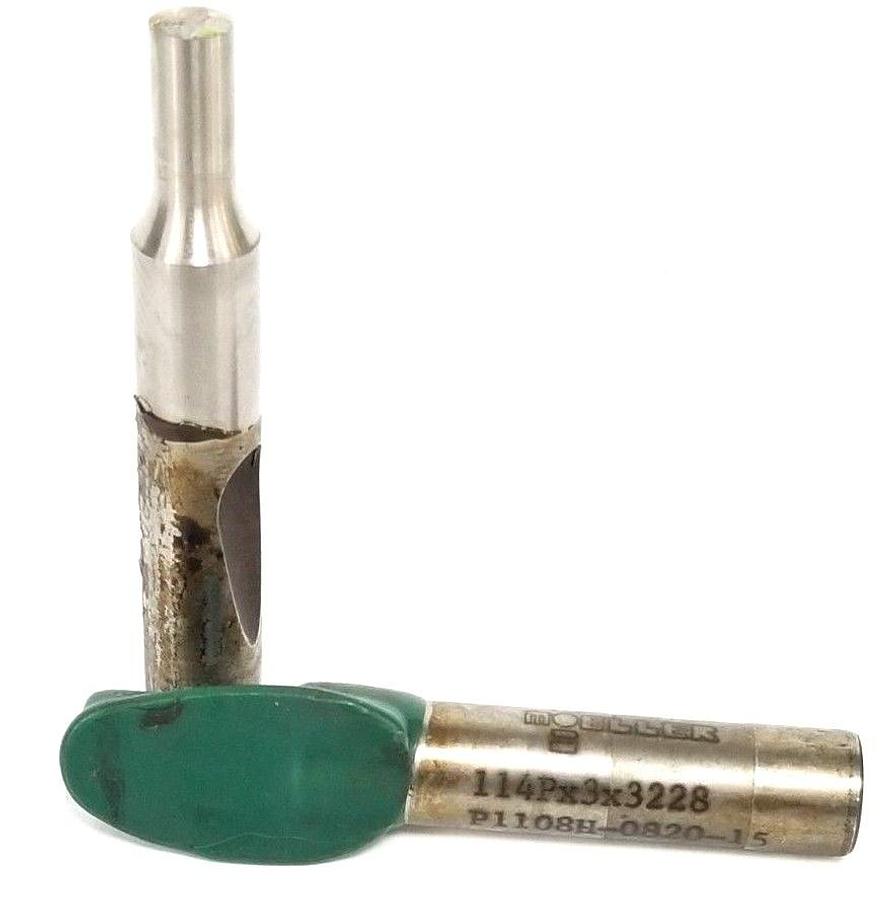 Used LOT OF 2 NEW MOELLER P1108H-0820-15 PUNCHES 114PX3X3228