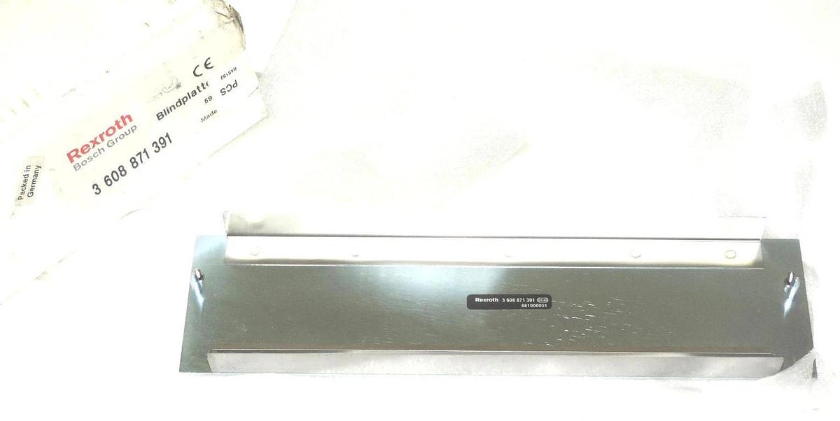 Used NIB REXROTH BOSH 3 608 871 391 BLIND PLATE PANEL BP301 3608871391