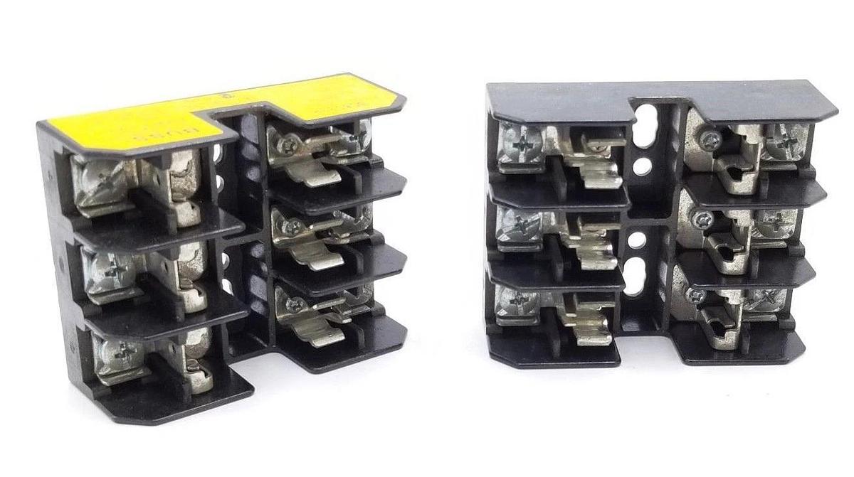 Used LOT OF 2 BUSS BC6033P FUSEHOLDERS, 30A, 250V, 3P