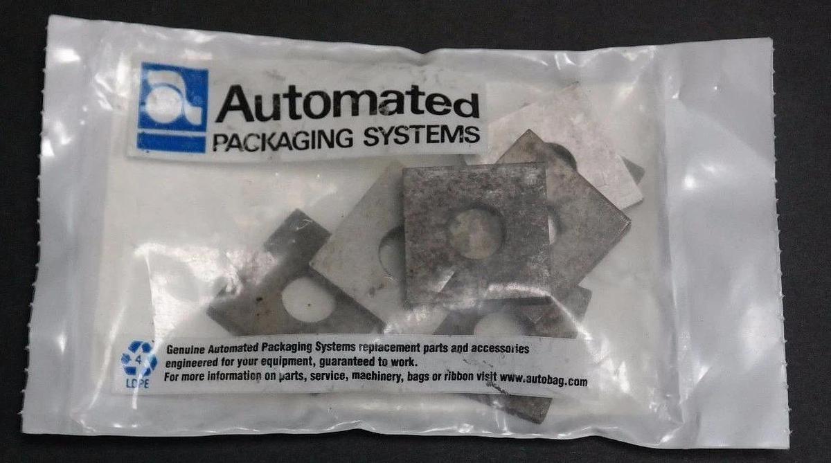 Used NIB AUTOMATED PACKAGING SYSTEMS 70737A1 SPACER, SMALL CONVERSION (QTY: 7)
