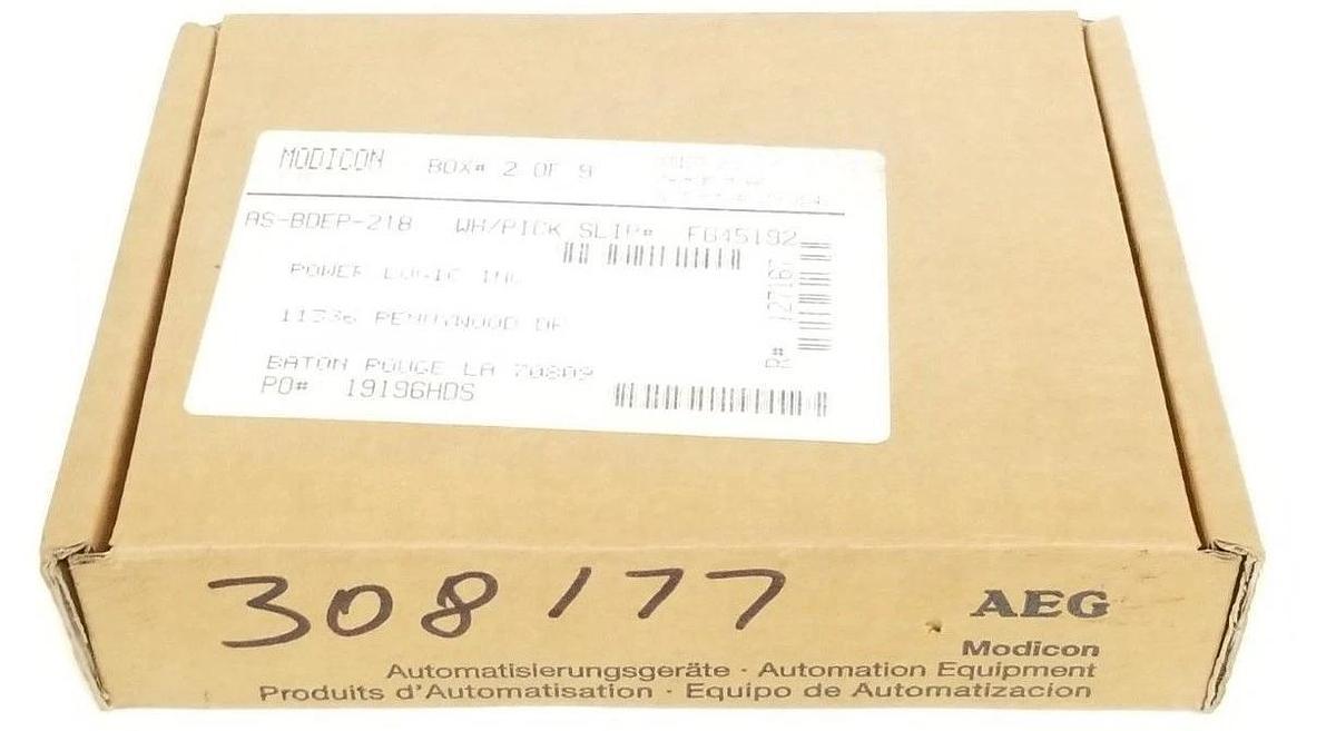 Used NIB AEG MODICON DEP-218 / AS-BDEP-218 DISCREET INPUT MODULE M/N: 042-276-454