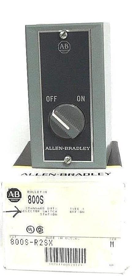 Used NIB ALLEN BRADLEY 800S-R2SX SELECTOR SWITCH 800SR2SX, SER. M