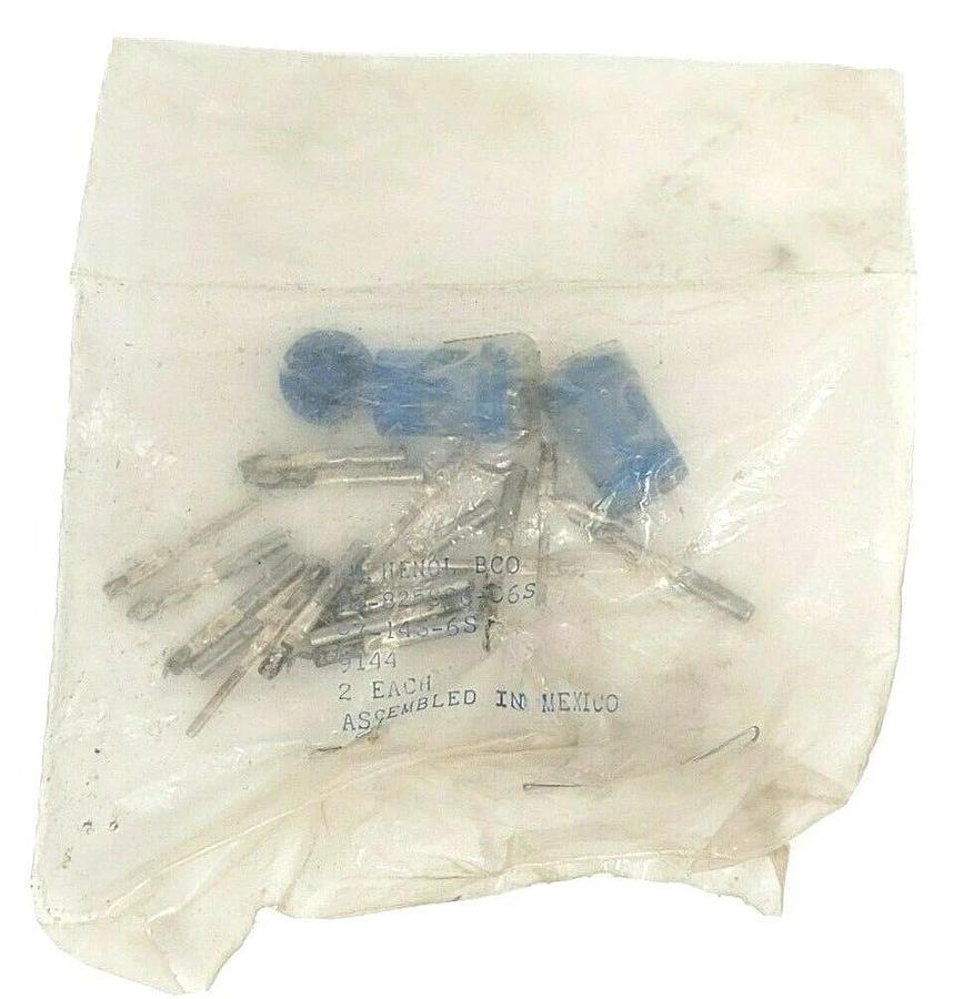 Used BAG OF 2 NEW AMPHENOL 97-14S-6S CIRCULAR INSERT SOCKETS 6 WAY