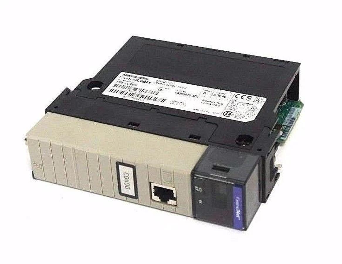 Used ALLEN BRADLEY 1756-CNB/D CONTROL NET COMMUNICATIONS BRIDGE SER. D, CAT. REV. L01
