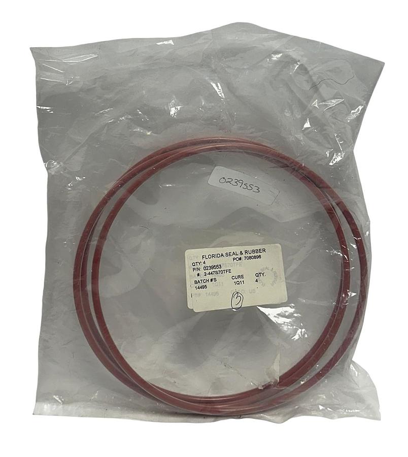 Used 3 FLORIDA SEAL & RUBBER 2-447S70TFE / 0239553 RING SEALS OEM NSMP