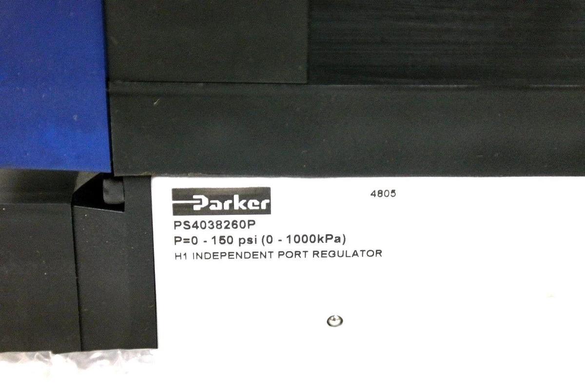 Used NIB PARKER H1563BGMB9260B PNEUMATIC VALVE 1/4" D SOL 3POS 24VDC PS4038260P