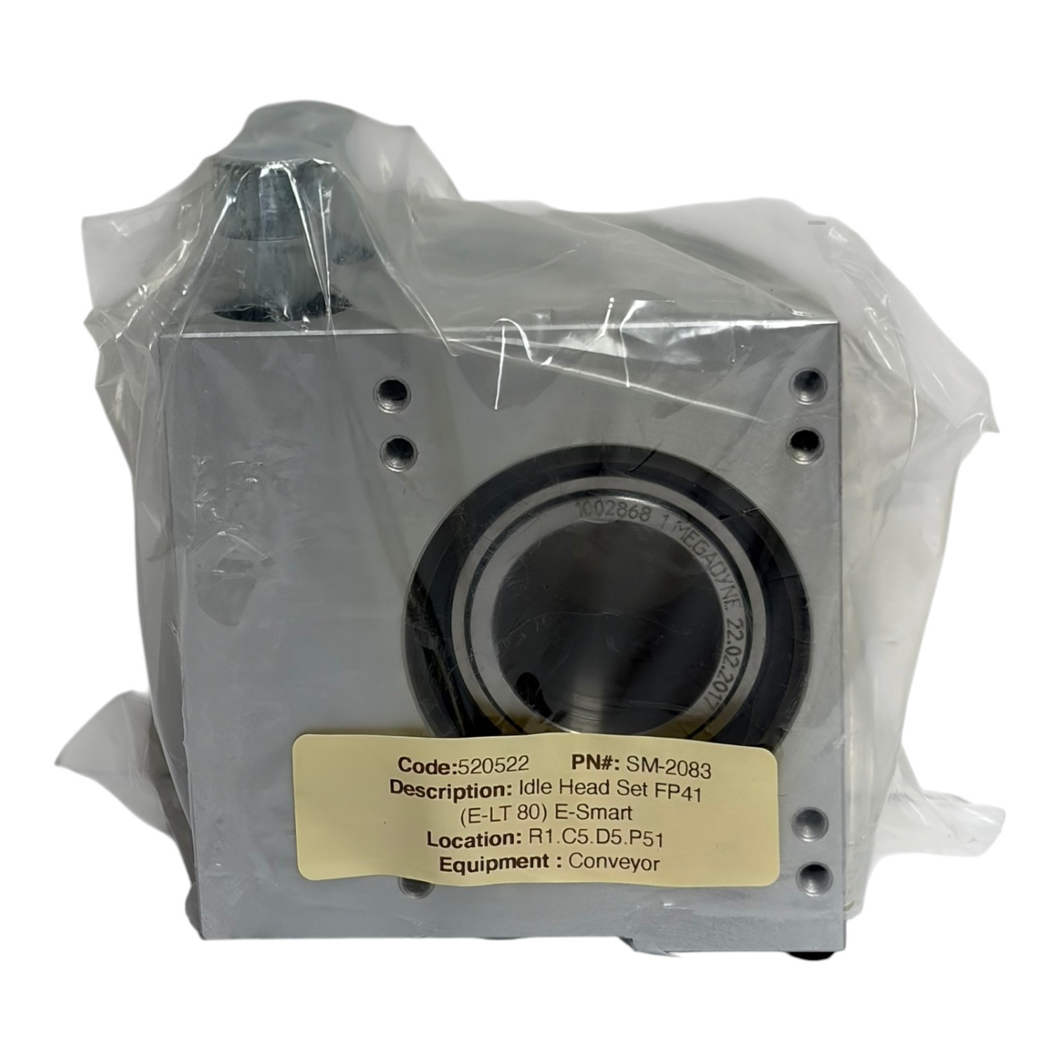Used Megadyne SM-2083 Idle Head Set FP41 E-LT 80 E-Smart Conveyor Bearing Block New