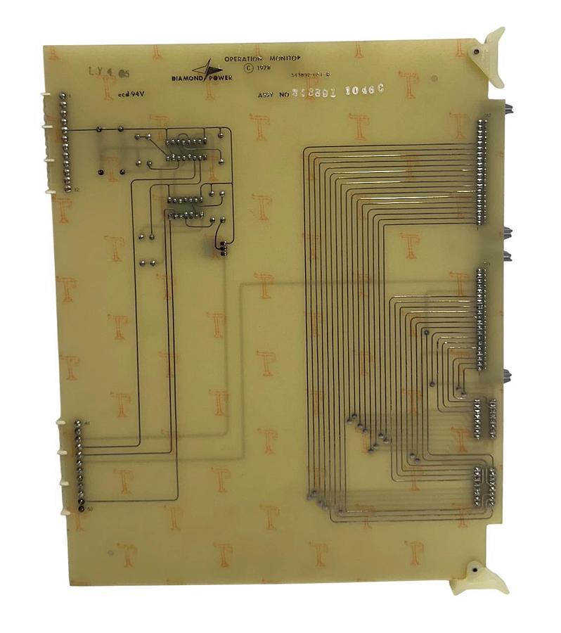 DIAMOND POWER 343891-1046C / 343891-1046 OPERATION MONITOR BOARD NSNP