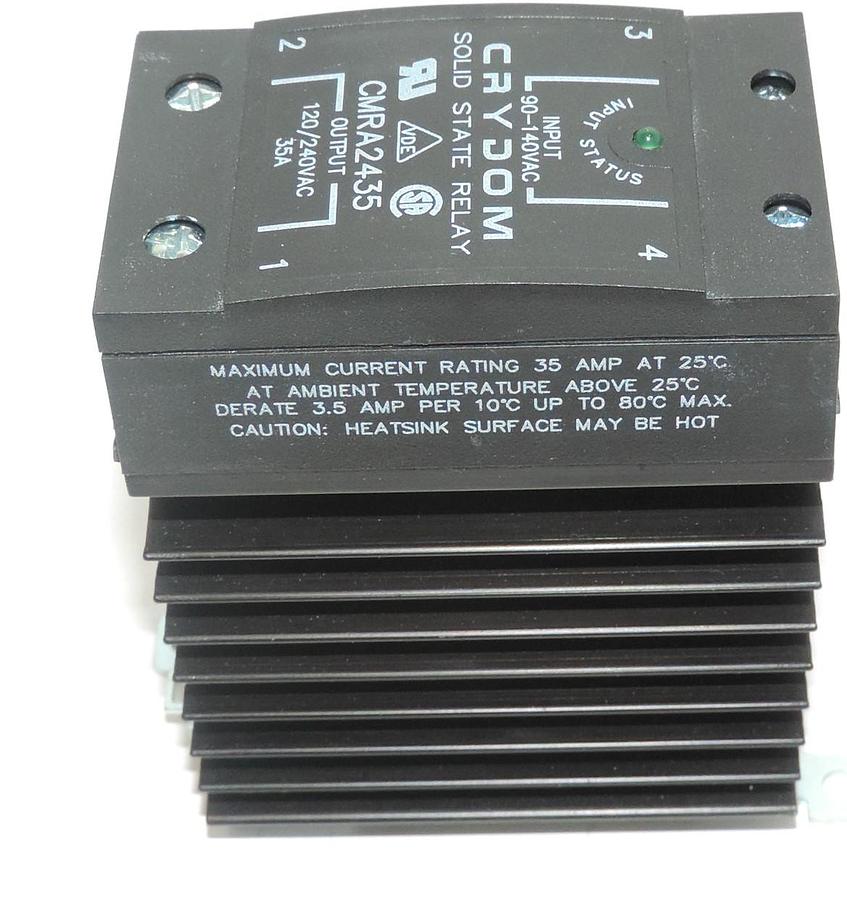 Used NIB CRYDOM CMRA2435 SOLID STATE RELAY 120/240VAC, 35A