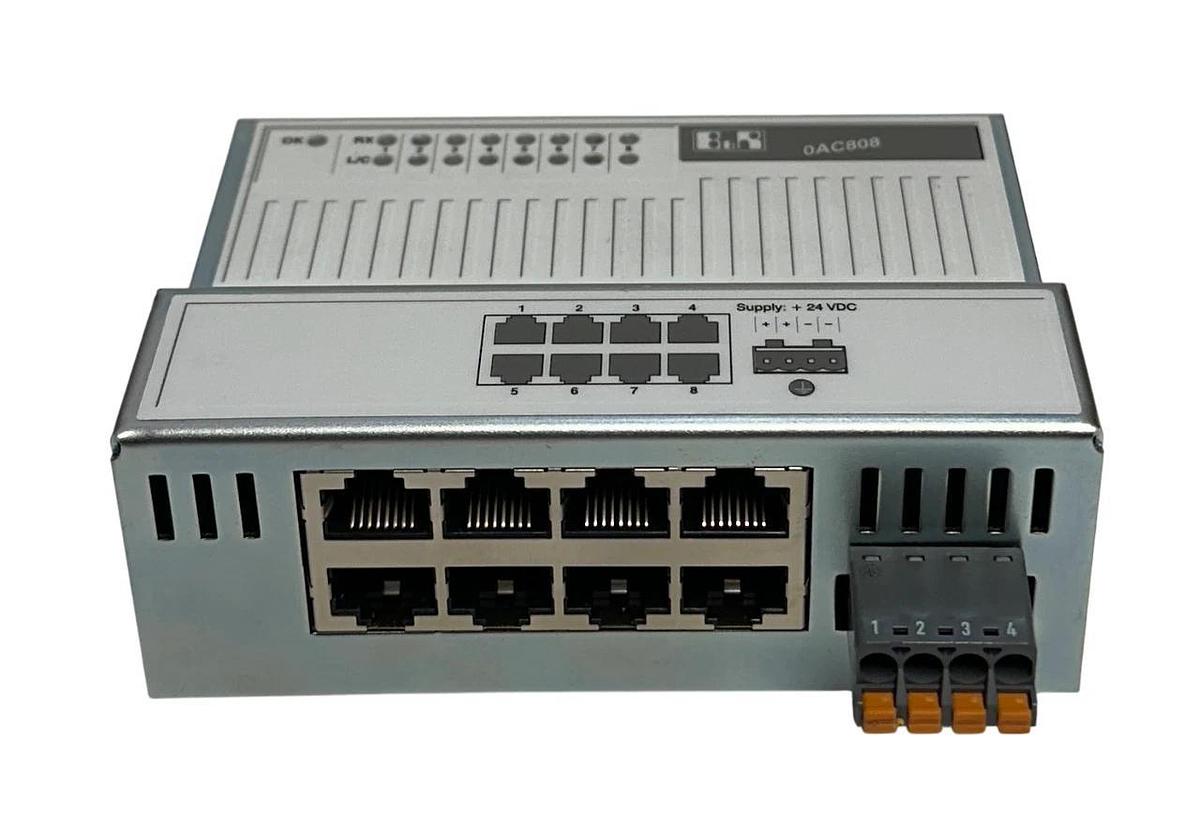 B&R 0AC808.9-1 / 0AC80891 INDUSTRIAL 8-PORT EtherNet HUB 24VDC 0AC808 NSNP