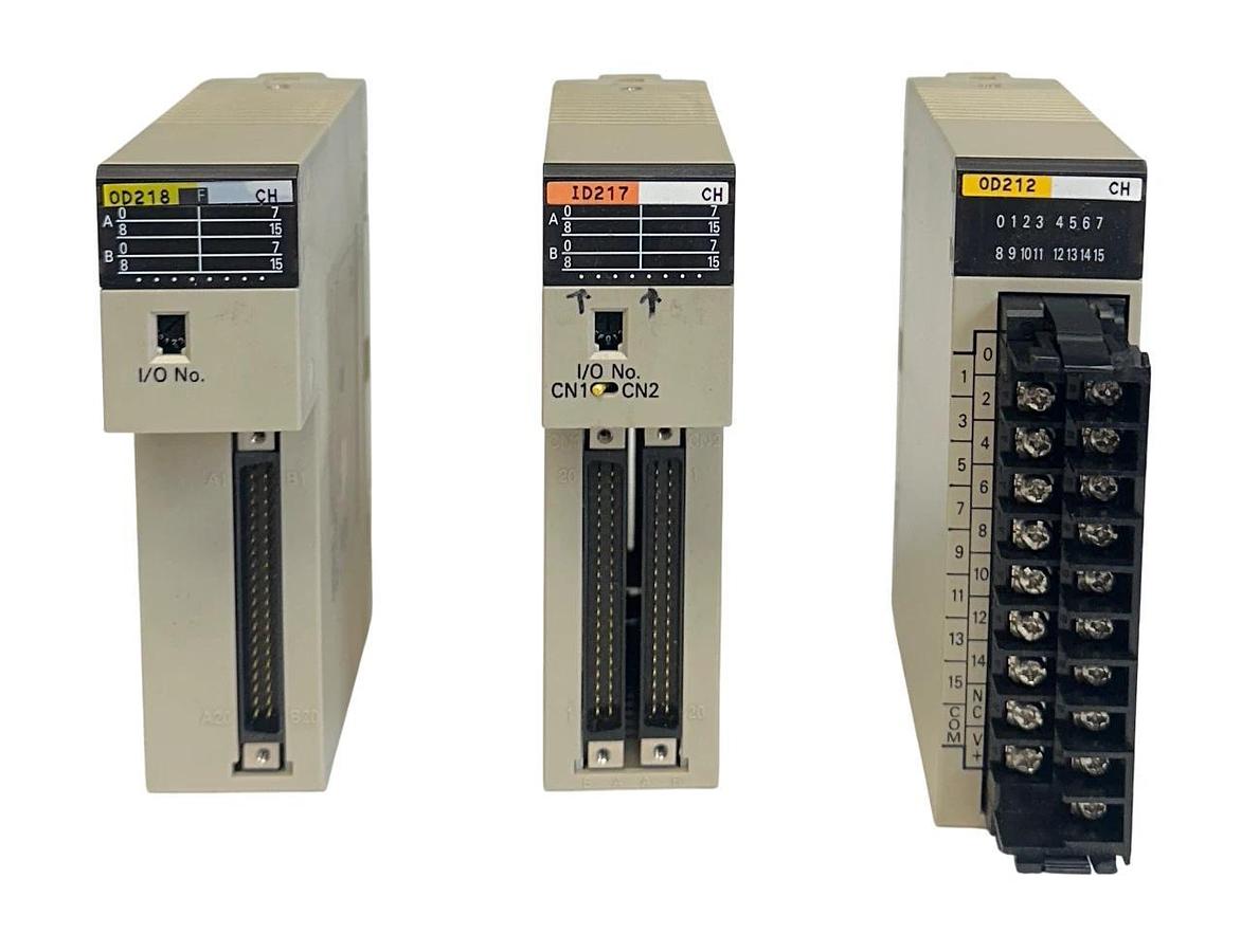 Used 3 OMRON SYSMAC C200H-OD212 / C200H-ID217 / C200H-OD218 INPUT/OUTPUT MODULES USNP