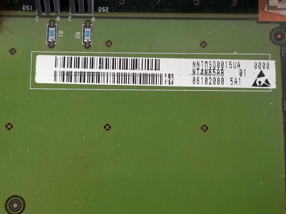 Used NORTEL NETWORKS NT4N65AB 01 NETWORK INTERFACE CARD NNTMSO0015UA C3MLZ1 NT4N6501