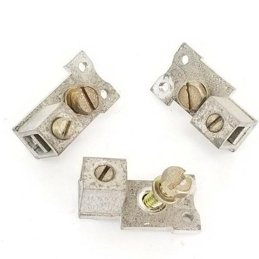 Used LOT OF 3 ILSCO D-340 14-0 MECHANICAL LUGS D340