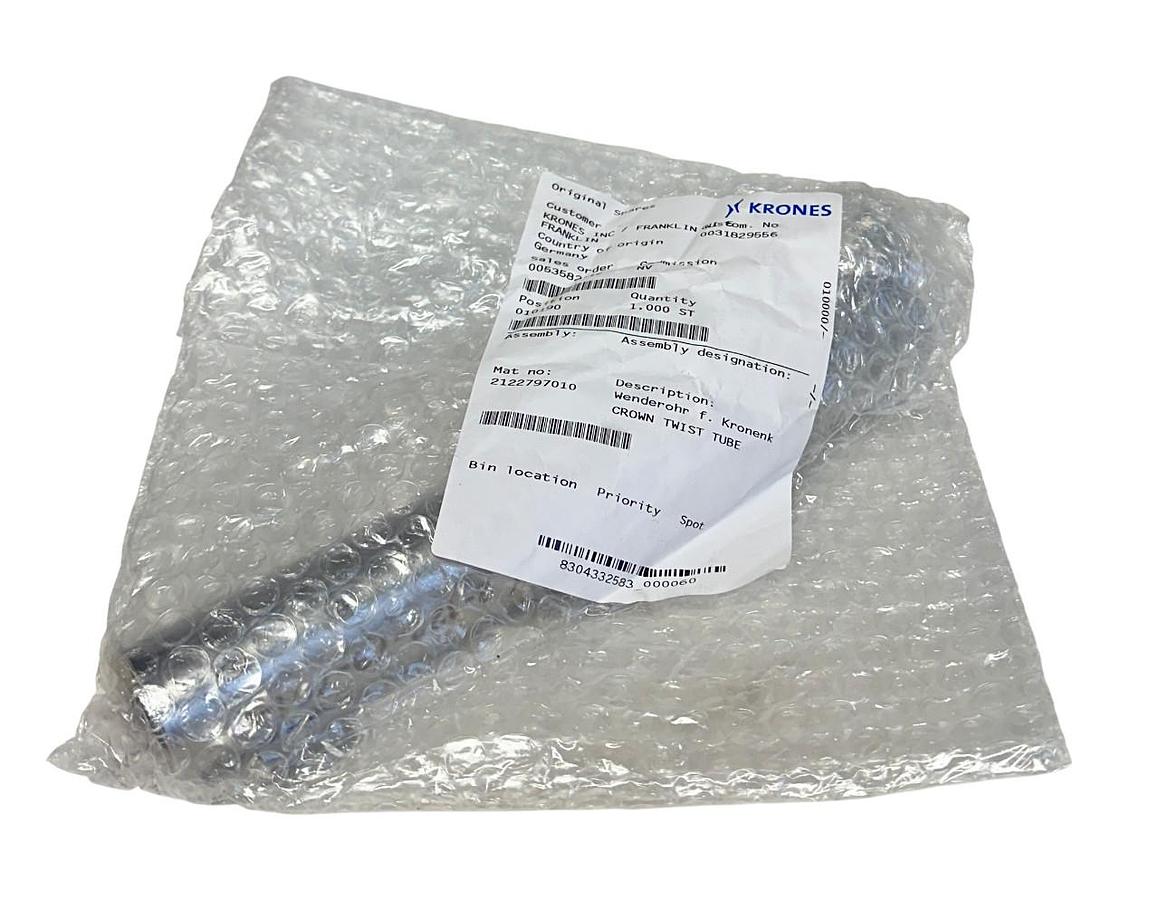 Used KRONES 2122797020 OEM CROWN TWIST TUBE NSMP