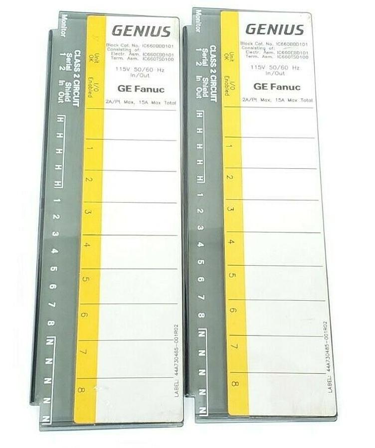 Used (2) GE FANUC 44B716274-001R01 DOORS/COVERS 44B716274001R01, 44A730485-001R02