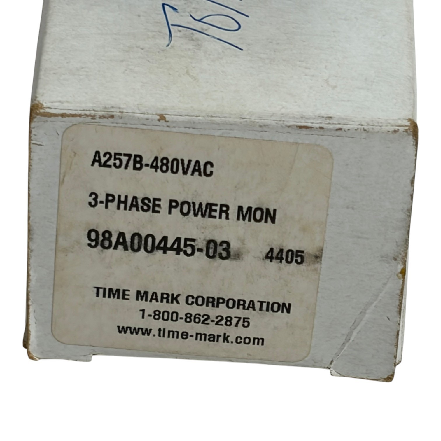 Used Time Mark A257B 480VAC 3-Phase Power Monitor Relay Phase Loss Detector - New