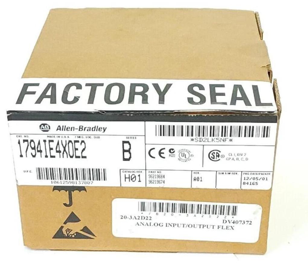 NIB ALLEN BRADLEY 1794-IE4XOE2 SER. B FLEX I/O MODULE CAT REV. H01 REV. A01