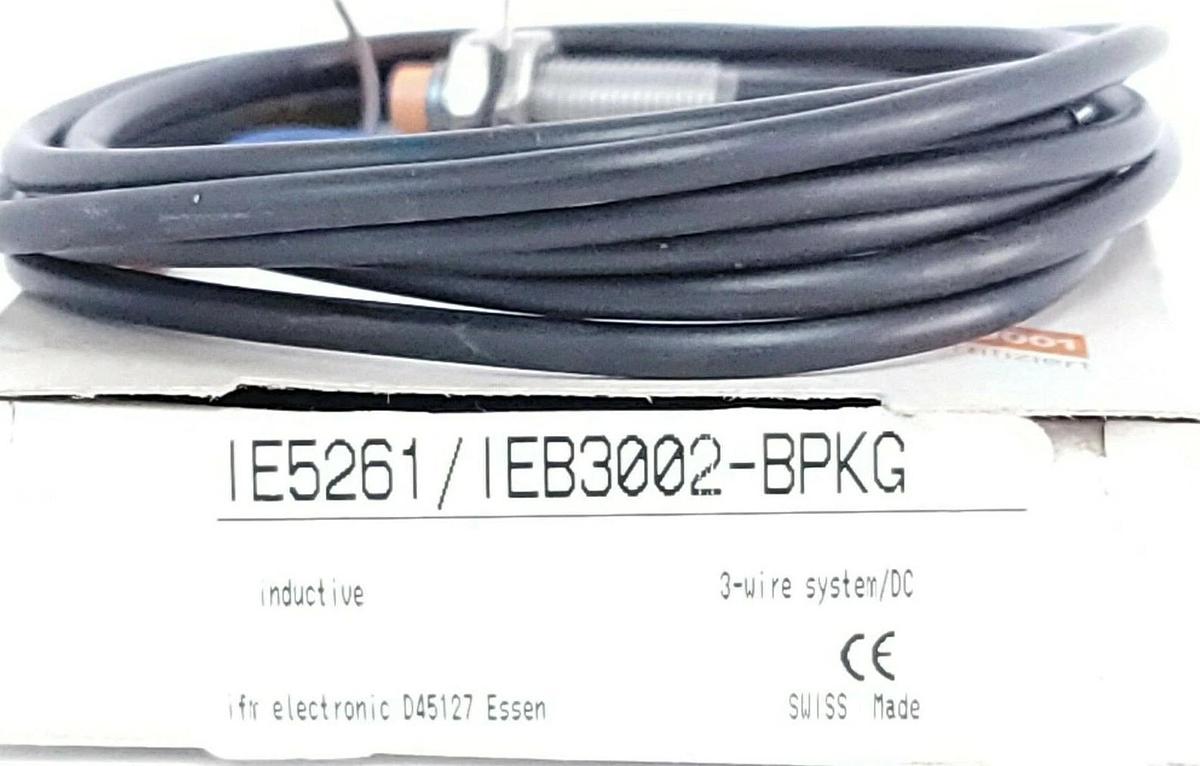 Used NIB IFM EFECTOR IEB3002-BPKG INDUCTIVE PROXIMITY SWITCH IE5261 10...30V DC