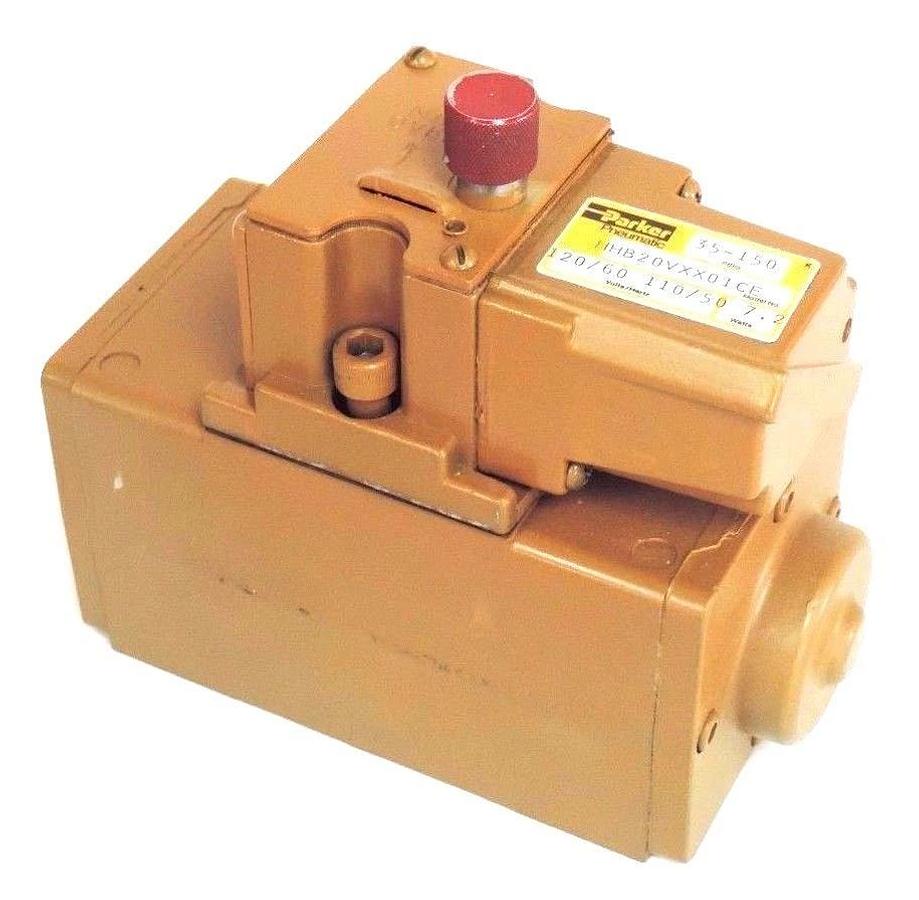 Used PARKER HHB20VXX01CF SOLENOID VALVE 110/120V, 50/60HZ, 7.2W, HHB20VXX01CE