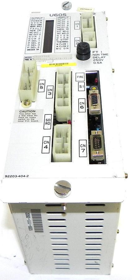 Used WELDING TECHNOLOGY CORP. U60-T95A TIMER FOR WELDING CONTROL U60T95A