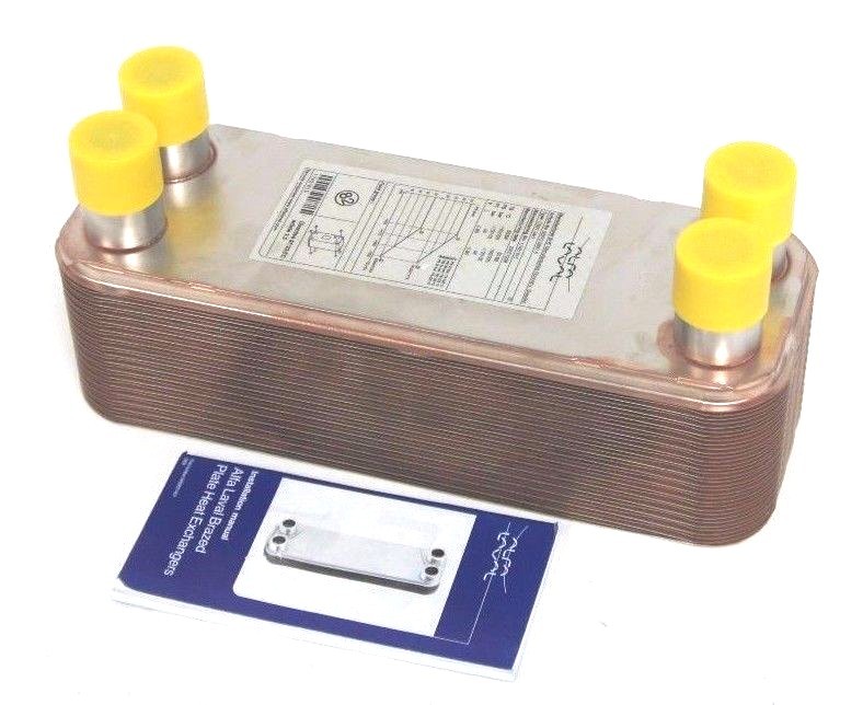 Used NEW ALFA LAVAL CB27-34H HEAT EXCHANGER, 32870 0097 8, 17421615, CB2734H