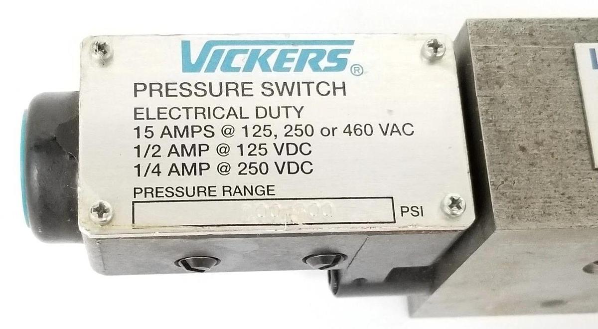 Used VICKERS DGMPS-5-AB-15-10 PRESSURE SWITCH 100-300PSI DGMPS5AB1510