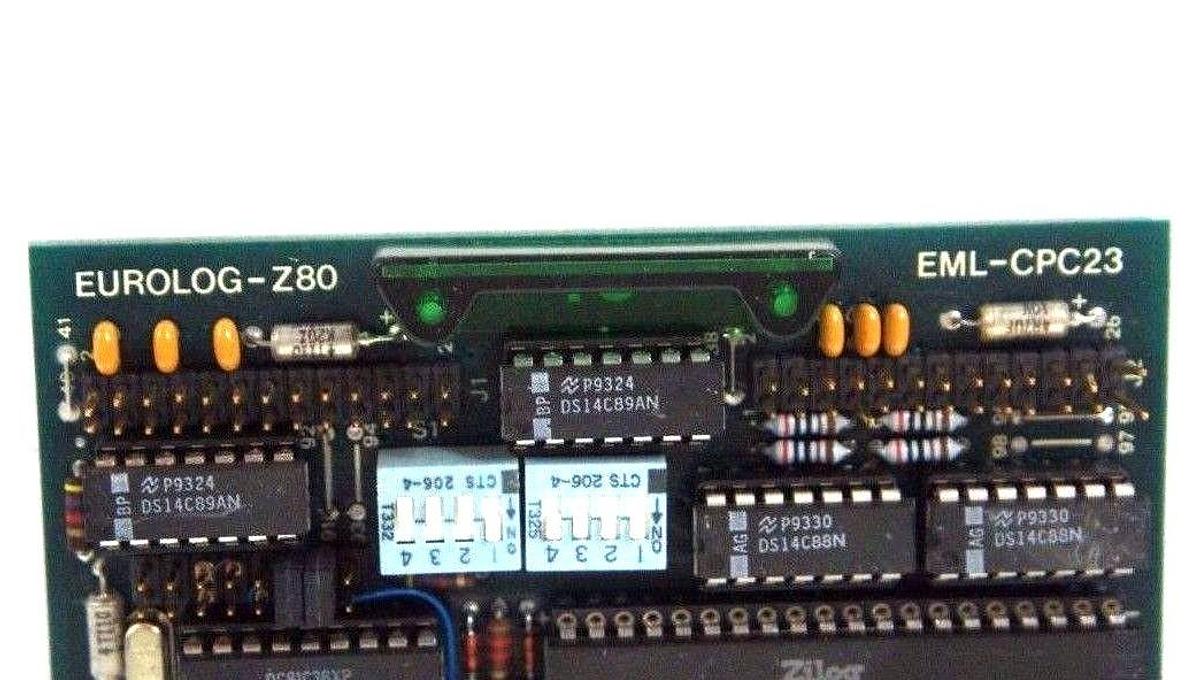Used EUROLOG-Z80 CONTROL OSCILLATOR DIVIDER BOARD EML-CPC23 TYPE CPC-2 SERIE: 3357