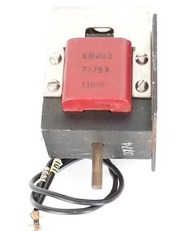 Used NAMCO EB200-393G3 SOLENOID W/ EB203-73753 COIL, 110V, 60HZ, EB200393G3