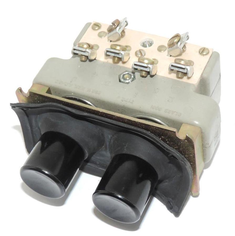 Used NEW SQUARE D 9001-UO-3 BLANK PUSHBUTTON BLACK MOMENTARY OPEN TYPE 250V, 9001U03