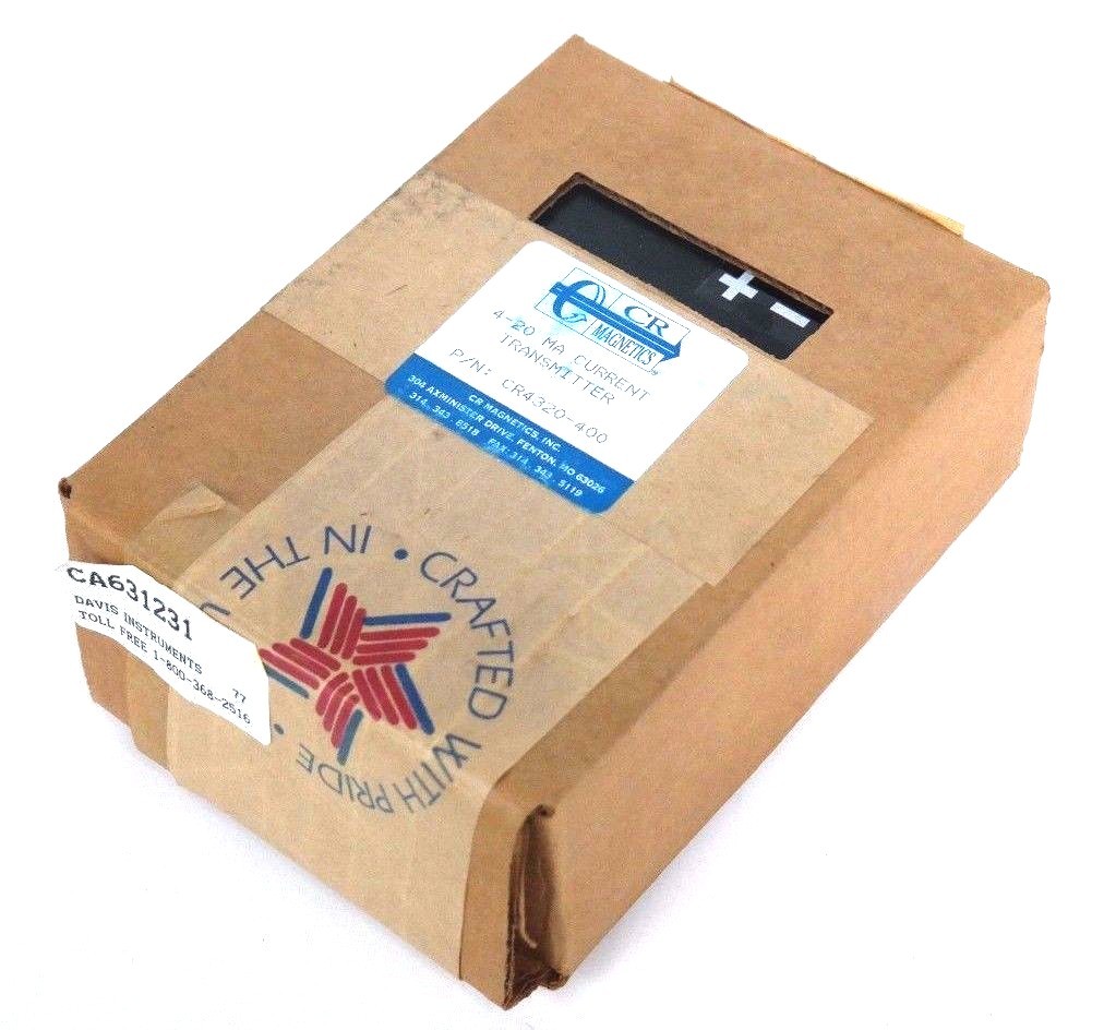 Used NEW CR MAGNETICS CR4320-400 CURRENT TRANSMITTER 4-20mA, CA631231