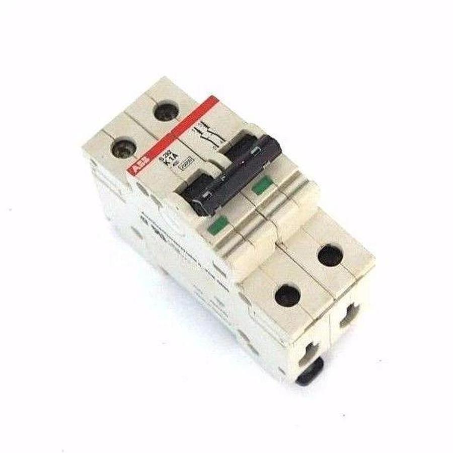 Used ABB S282-K1 CIRCUIT BREAKER, 1AMP, 2POLE, 277/480VAC, S282K1A