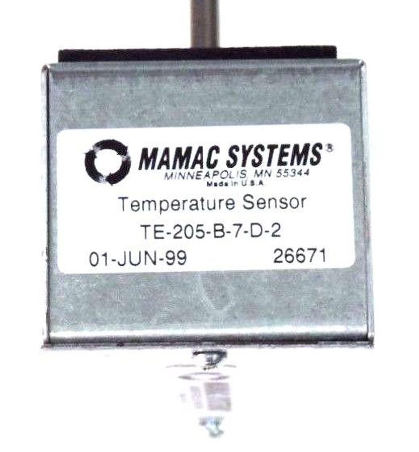 Used NEW MAMAC SYSTEMS TE-205-B-7-D-2 TEMPERATURE SENSOR 10KOHM, 12'' PROBE