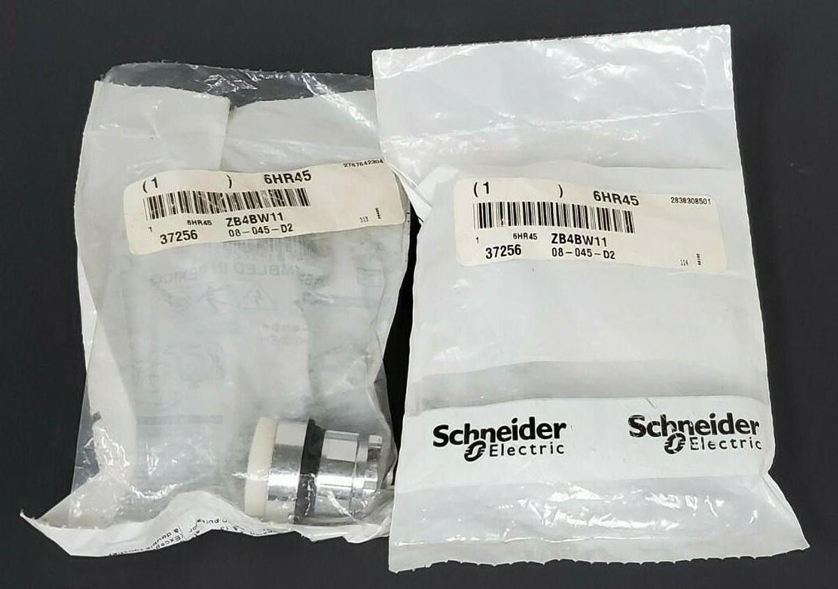Used LOT OF 2 NEW TELEMECANIQUE ZB4BW11 PUSH BUTTONS 37256