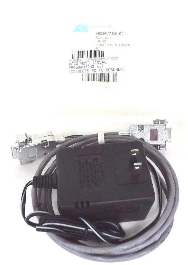 NEW ACCU-SORT PROGRAMMING KIT FOR MODEL 20 CONNECTS PC TO SCANNER M25C, 110VAC