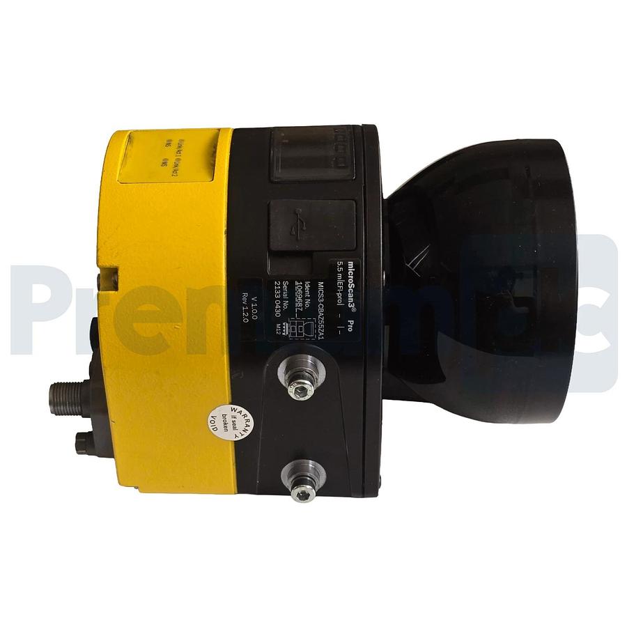 Used SICK 1069687 | MICS3-CBAZ55ZA1 Safety microScan3 Pro Scanner 5.5m 275° w/Bracket