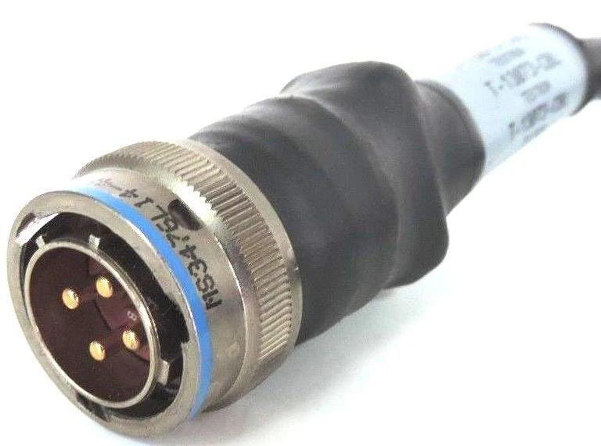 Used TESTRON T-13073-CBL 4PIN MALE-4PIN FEMALE CONNECTOR CABLE ASSEMBLY STRAIGHT